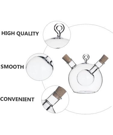 Zerodeko 2 Pcs Kitchen Oil Control Pot Honey Dispenser Container with Lid Oil Sealing Bottle Glass Caster Glass Storage Bottle with Cork Oil Dispenser Bottle Olive Oil Food Glass Bottle 11.5x10cmx2pcs Transparent Colorx2pcs - Buy Online on GoSupps.com