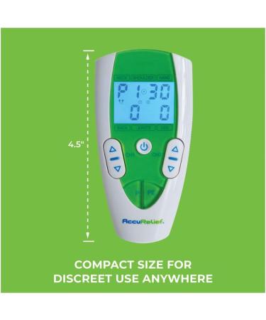 AccuRelief TENS Unit - Clinical Strength Pain Relief System for Back Neck & Body Pains - OTC Approved Muscle Stimulator - International Shipping Available - Buy Online on GoSupps.com