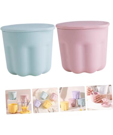 minkissy 4 Sets Pp Washing Bowl Silicone Brush Cleaning Pad Cleaning Tool Brush Rinsing Bowl Beauty Tools Makeup Cleaner Mat Makeup Brush Washing Self Made Cleaning Silica Gel - Buy Online on GoSupps.com