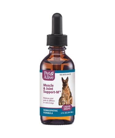 PetAlive Muscle and Joint Support-M - Natural Homeopathic Formula for Joint Pain and Stiffness in Pets - Supports Joint Health and Movement in Dogs and Cats - 59 mL Muscle Joint Support-m 1pk