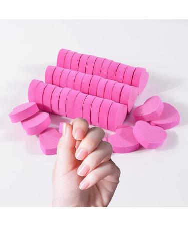 40Pcs Heart Shape Disposable Nail File Strips & Buffers - Pink | For Shaping Toenails & Fingernails - Buy Online on GoSupps.com