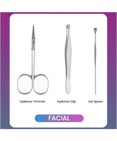 PSGS 7 Pcs Scissors Nail Clippers Set Dead Skin Pliers Nail Cutting Pliers Pedicure Knife Nail Groove Inflammation Nail Manicure Tool (Color : Black) - Buy Online on GoSupps.com