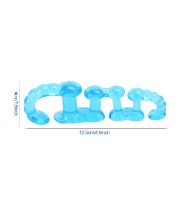 Yosoo Hallux Valgus Corrector - 2 Pairs 5 Holes Toe Separators for Pain Relief | Soft Elastic SEBS Material | Shock Absorption & Foot Stress Relief | International Shipping Available - Buy Online on GoSupps.com