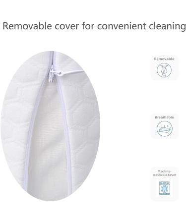 Qiafeiye Ergonomic Memory Foam Pillow 70x40x14cm - Neck Support Cushion for Side & Back Sleepers Washable Cover Ideal for Allergy Sufferers | International Shipping - Buy Online on GoSupps.com