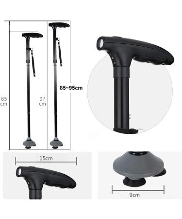 Adjustable Foldable Walking Stick Crutch Medical Senior Dog Crutches Lightweight Multifunctional Adjustable Aluminum Alloy Walker with led Light Parent's Gift Made in China Smooth Sailing - Buy Online on GoSupps.com