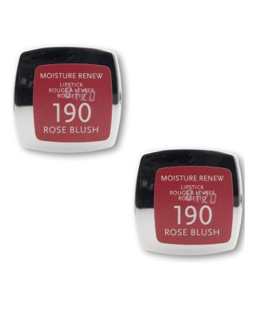 Rimmel Moisture Renew Lipstick Rose Blush 190 - Pack of 2 - Buy Online on GoSupps.com