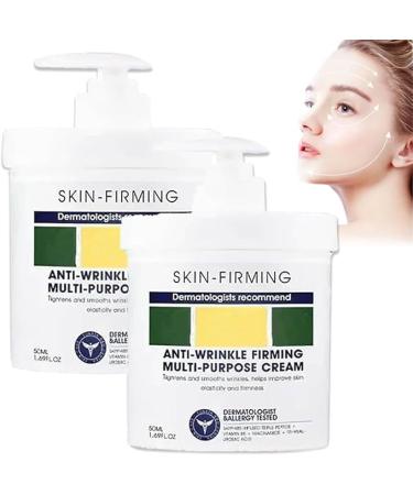 1/2Pcs Advanced Firming & Wrinkle-Reducing Cream Skin Firming Rejuvenating Cream Skin Firming Rejuvenating Serum Deep Hydration Skin Firming Rejuvenation for All Skin Types 50ML/1.69FL.OZ (2Count (Pack of 2))