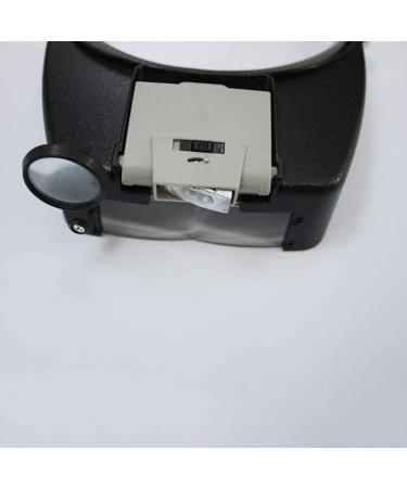 Lightweight Magnifying Glass Head-Mounted Magnifying Glass with 4 Groups of Adjustable Lenses with Led Lights for Reading Newspaper Watch Repair/1Cps Lofty Ambition - Buy Online on GoSupps.com