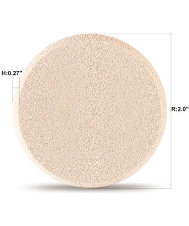 KOOBA 2pcs Round Makeup Sponges with Travel Case - Beauty Face Primer Compact Powder Puff - Blender Sponge for Flawless Foundation - All Skin Types - Buy Online on GoSupps.com