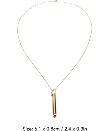Stress Relief Mindful Breathing Necklace Anxiety Necklace Breathwork Tool for Anxiety Relief Breathing Exercises Meditation Relaxation Calming Down Slowing The Breath(Gold) - Buy Online on GoSupps.com
