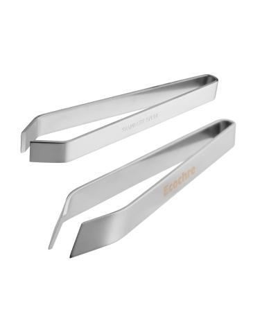 Ecochre 2 Pieces Fish Bone Tweezers  Stainless Steel Flat and Slant Tweezers Pliers Remover Tool for Debone Salmon Bass Meat Hair - Buy Online on GoSupps.com