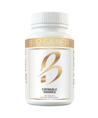 Gain Weight Fast w Weight Gainer B-12 Chewable Absorbs Faster Than Weight Gain Pills for Fast Massive Weight Gain in Men and Women While Opening Your Appetite More Than Protein