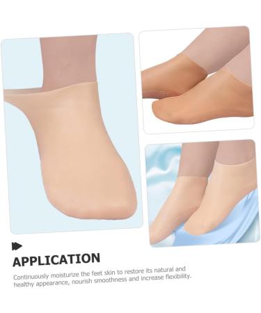 IWOWHERO 3 Pairs moisturizing Socks feet Lotion moisturizing Lotion Hydrating Socks Cracked Heel Socks Barefoot Scientist Foot Care Non Socks Aloe Socks for Women moisturizing Gel Socks Spa - Buy Online on GoSupps.com