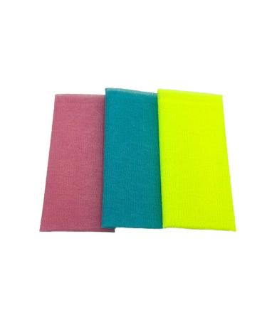 Healifty Japanese Washcloth 3Pcs Exfoliating Bath Towels Body Wash Scrubber Beauty Skin Bath Body Scrub Tool
