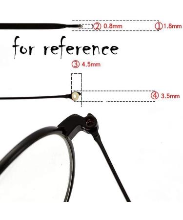 VekkEr Eyewear Leg - Metal Eyeglass Frames Replacement Temple Arms Silver Accessories for Glasses - International Shipping Available - Buy Online on GoSupps.com