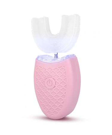 U Shape Electric Toothbrush for Adults - Wireless Charging Waterproof 4 Cleaning Modes Pink - Revolutionary Tooth Whitening Device - Buy Online on GoSupps.com