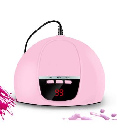 SoulQ UV LED Nail Lamp USB Power 45W Intelligent Induction Nail Dryer LCD Display Nail Lamp with 3 Timer Setting Professional Nail Art Tools for Gel Polish (Pink) - Buy Online on GoSupps.com
