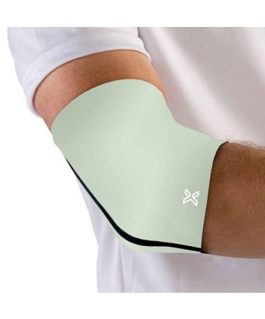Elbow Sleeve for Pain - Golfers Elbow Tennis Elbow Arthritis Joint Pain - Medical Grade Elbow Compression Sleeve for Men and Women (Silver Medium) Silver Medium