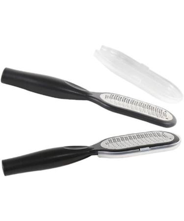 Healeved 2 Pcs Remover Metal Scraper Metal Spatula Exfoliator for Feet Dead Skin Remover Foot Scrubber Remover Exfoliating Scrub Stone Roller Empty Foot with White - Buy Online on GoSupps.com