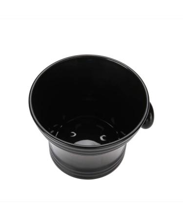 Foam Shaving Cream Bowl Plastic Shaving Bowl Shaving Bowl for Men Barber Shop Use(Black)