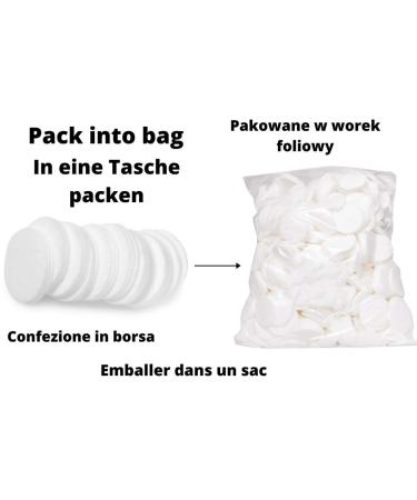 Premium Lint-Free Cosmetic Cotton Pads - 1200 Round Pieces for Flawless Beauty | International Shipping - Buy Online on GoSupps.com