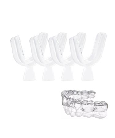 4pcs/Set Thermoform Moldable Dental Mouth Guard Teeth Protector  Whitening Kits Teeth Trays Dental Braces  Whitener Mouth Guard Oral Care Hygiene Bleaching Tooth Tool