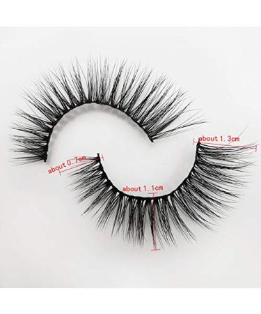 Shidishangpin 7 Pairs 3D Natural False Eyelashes - Soft Thick Handmade Multi-Layered Lash Extensions for Stunning Makeup - Buy Online on GoSupps.com