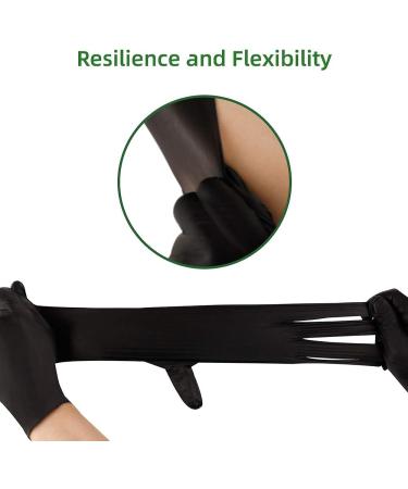 Kexle Nitrile Disposable Gloves Pack of 100 Latex Free Safety Working Gloves for Food Handle or Industrial Use Large (Pack of 100) - Buy Online on GoSupps.com