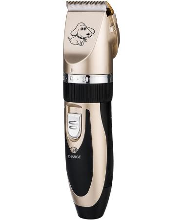 Otstar Dog Clippers Rechargeable Cordless Dog Grooming Clipper Kit for Dogs Cats and Other Animals with Stainless Steel Comb and Scissors Low Noise Low Vibration Dog Shaver (Black and Gold) - Buy Online on GoSupps.com
