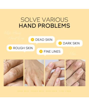 2 Pack Hand Mask Milk Honey Peel Off Wax Exfoliating Hand and Foot Mask Moisturizing Hand Serum for Cracked Dry Aging Hands - Buy Online on GoSupps.com