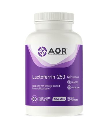 Advanced Orthomolecular Research AOR Lactoferrin-250 60 Vegetarian Capsules