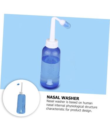 Healeved 500ml Nasal Rinse Bottle Set - Sinus Rinse Irrigator for Nasal Cleaning - Household Cleaner - Plastic Irrigation Bottle - 2pcs - Buy Online on GoSupps.com