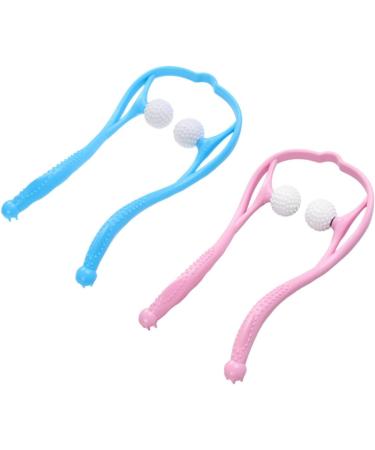 Buy Inoomp 6 STK Pressure Point Massage Device - Trigger Point & Shoulder Pain Relief | Handheld Back & Neck Massager (Pink & Blue) - Buy Online on GoSupps.com