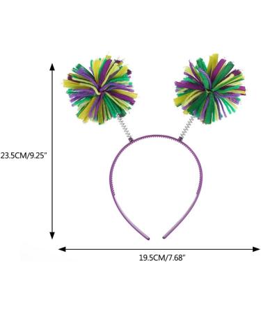 TQUXNGA Hairband with Colorful Pompoms for Parties Stage Performences Eye-catching Party Headband Birthday HeadWear Purple - Buy Online on GoSupps.com