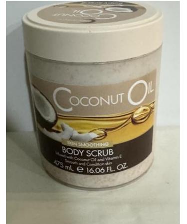 Coconut Oil Body Scrub Skin Smoothing with Vitamin E 475 mL