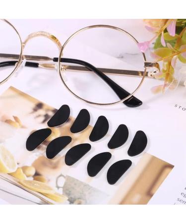 TopHomer 20 Pairs Adhesive Eyeglasses Nose Pads 2 Sizes Eyeglasses Nose Pads Replacements Nose Pad for Glasses Bridge DShape NonSlip Nose Pads for Glasses Sunglasses ClearBlack - Buy Online on GoSupps.com