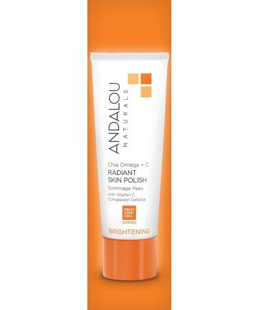 Andalou Naturals Chia Omega + C Radiant Skin Polish - 2oz | Natural Exfoliating Scrub - Buy Online on GoSupps.com