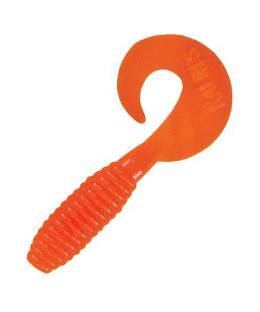 Kalin's Lunker Grubs (10 Pack) Fluorescent Orange 5"