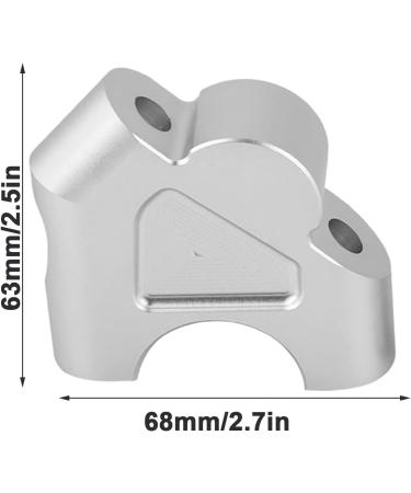 Handlebar Riser Adapters for R1200GS LC ADV 14-18 - CNC Aluminum Motorcycle Handlebar Clamp Height Up (Silver) | Enhance Comfort & Control - Buy Online on GoSupps.com