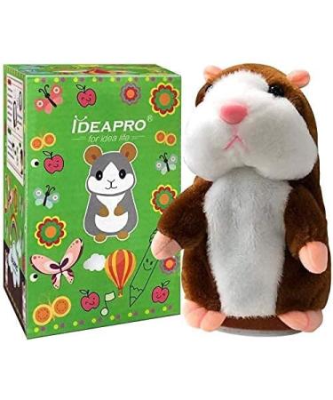 DESTRIC Talking Hamster Toy - Interactive Plush Animal for Kids - Electronic Repeating Hamster Mouse - Great Gift for Boys and Girls (Brown) - Buy Online on GoSupps.com