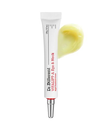 Dr.Different VITALIFT-A Eye&Neck Retinal 0.025% Anti-aging and Anti-wrinkle Eye Cream for delicate care with Vita A K-Skincare made by Korean Dermatologist 0.7oz Retinal 0.025% 0.7 Ounce (Pack of 1)