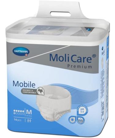 Molicare Premium Mobile Disposable Incontinence Trousers - Discreet Size M (14 Pieces) for Men & Women - 6 Drops - International Shipping Available - Buy Online on GoSupps.com