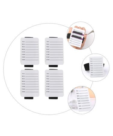 FRCOLOR 12 Pcs Acrylic Eyelash Holder - Portable Eyelash Extension Tray & Grafting Pallet (8x5.5cm) - Ideal for Professionals - International Shipping Available - Buy Online on GoSupps.com