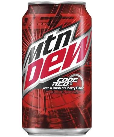 NWT Mountain Dew Code Red Cherry Flavoured Soda Pop 12 oz - (Pack of 12) - Buy Online on GoSupps.com