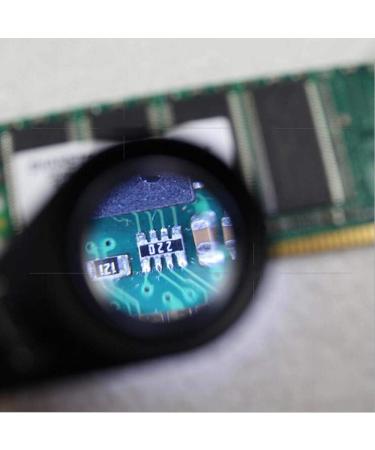 30 Times Antique Gem Appreciation Magnifying Glass 6 Ring LED Currency Detector Lights All-Optical Jewelry Mirror - Buy Online on GoSupps.com