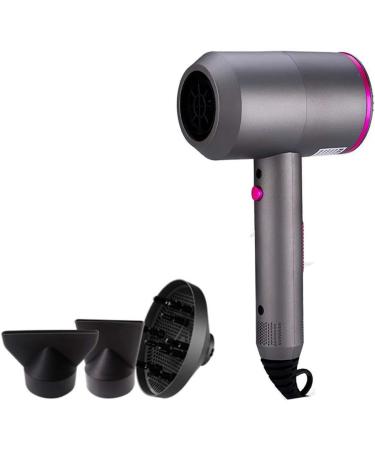 1800W Ionic Hair Dryer Professional Hair Dryer Fast Dry Dryer Salon Women Hairdryer for Curly and Straight Hair 3 Speed and Cool Shot Button 1 Diffuser & 2 Concentrator for Travel Salon Home Use - Buy Online on GoSupps.com