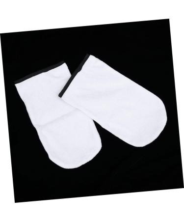 minkissy 1 Pair Wax Gloves Hand Paraffin Gloves Spa Gloves Paraffin Wax Mit Hand Spa Mittens Bath Mitt Manicure Gloves Womens Glove Hot Wax Bags Work White Thicken Accessories - Buy Online on GoSupps.com