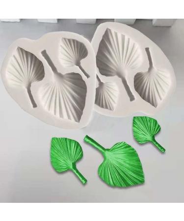 2pcs Qoadwem Clay Mold - Small Palm Leaf Silicone Fondant Chocolate Molds for Crafts & Treats - Buy Online on GoSupps.com