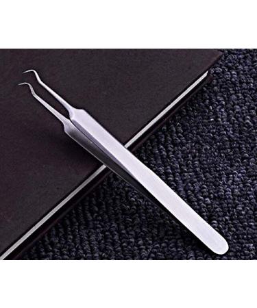 Ochoos Women Lady Blackhead Acne Blemish Pimple Extractor Remover Needles Bend Curved Nipper Stainless Steel Skin Care Beauty Tools