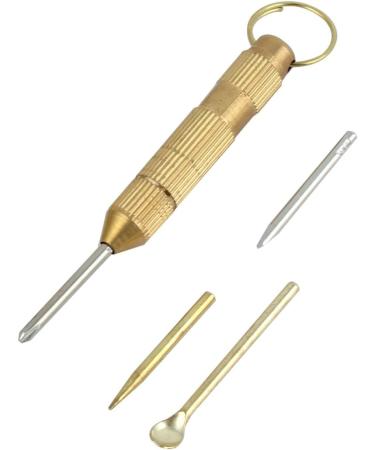 3 Pcs Gold Tone Metal Ear Wax Remover Earpicks Cleaner w Keyring - Model 8c2 5d5 bc3 3d7 c2e - Buy Online on GoSupps.com
